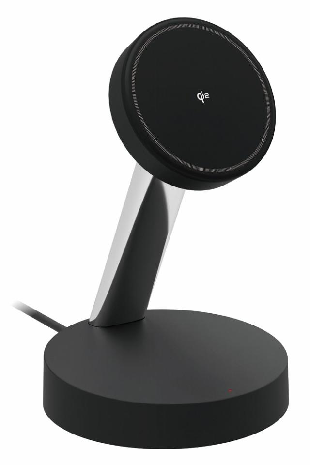 エレコム W-MS10BK マグネットQi2規格対応ワイヤレス充電器(15W・スタンド) 1.5m[WMS10BK] 返品種別A