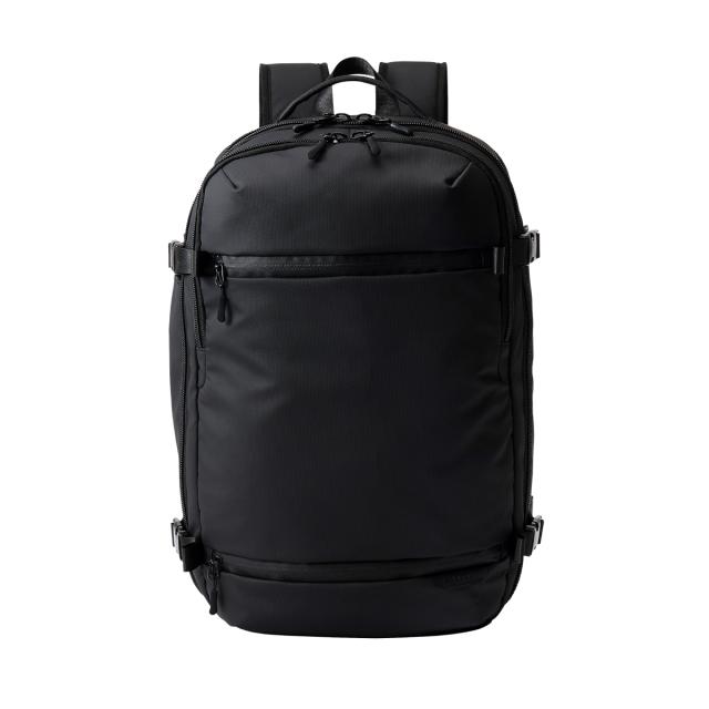 エレコム BM-BPTR01BK リュック 大容量 35L シューズ収納 16インチPC対応 出張 旅行 小物整理ポケット付 バックパック 180度オープン構造（ブラック）[BMBPTR01BK] 返品種別A