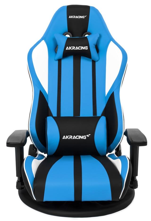 AKRacing ゲーミング 座椅子 ブルー 青 極坐(ぎょくざ)V2 高耐久PU