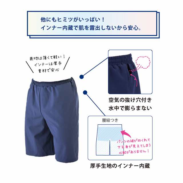 フットマーク 132200-08-S 男女共用セパレーツ水着（紺・サイズ