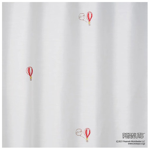 スミノエ(SUMINOE) Balloon trip/バルーントリップ カーテン 1枚入り （幅100×高さ198cm・レッド） P1049-100-198返品種別A