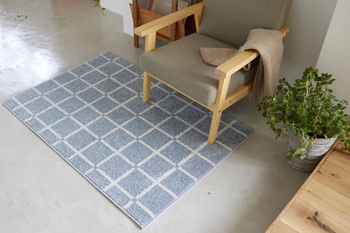 スミノエ(SUMINOE) ラグ(ブルー・185×240cm) 【他商品との同時購入不可】 メーカー直送 オセロ 134-76203-3-185-240返品種別B