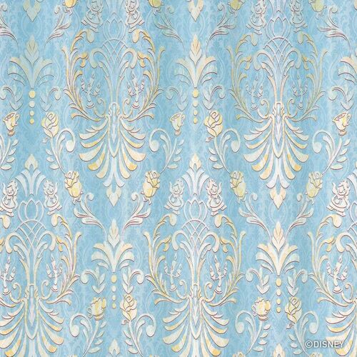 スミノエ(SUMINOE) PRINCESS/クラシックビューティー 遮光2級カーテン 1枚入り（幅100×高さ135cm・ブルー） M1217-100-135返品種別A