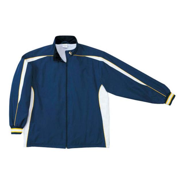 コンバース CON-CB182501S-2911-L 男女兼用 ウォームアップジャケット（裾ボックスタイプ）（ネイビー×ホワイト・サイズ：L）CONVERSE[CONCB182501S2911L] 返品種別A