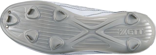 ゼット 埋込みスパイク グランドジャックCR（ホワイト×ネイビー・サイズ：27.5cm） ZETT Z-BSR2295-1129-27.5返品種別A