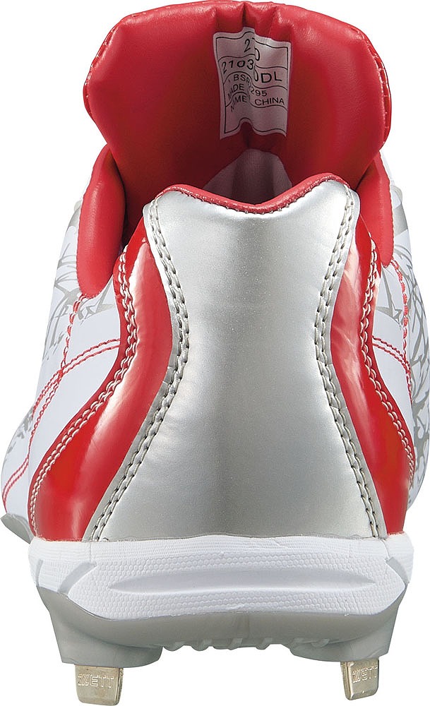 ゼット Z-BSR2295-1164-27.5 埋込みスパイク グランドジャックCR（ホワイト×レッド・サイズ：27.5cm）ZETT[ZBSR22951164275] 返品種別A