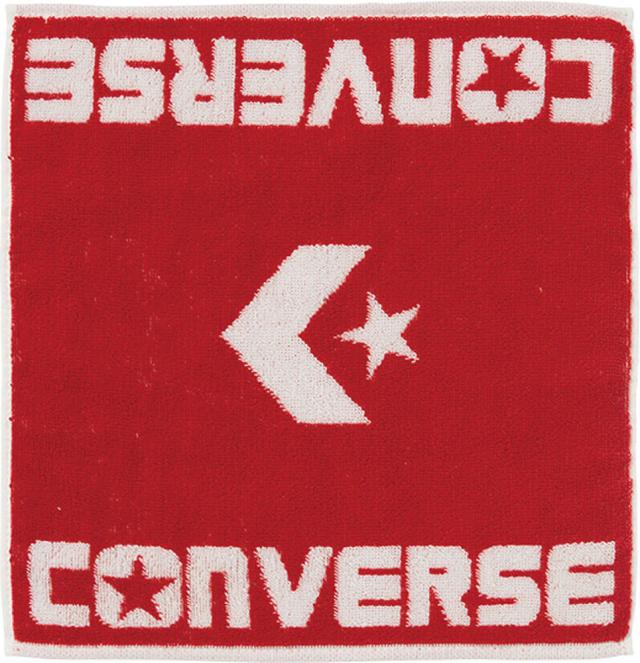 コンバース CON-CB131903-6411 ジャガードハンドタオル（レッド/ホワイト）CONVERSE[CONCB1319036411] 返品種別A