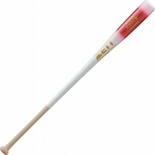 ゼット Z-BKT1452CB-1164-89 硬式・軟式用ノックバット（ホワイト×ラメレッド・サイズ：89）ZETT[ZBKT1452CB116489] 返品種別A 7,915円