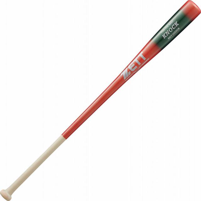 ゼット Z-BKT1452CB-6449-84 硬式・軟式用ノックバット（レッド×ダークグリーン・サイズ：84）ZETT[ZBKT1452CB644984] 返品種別A 7,504円