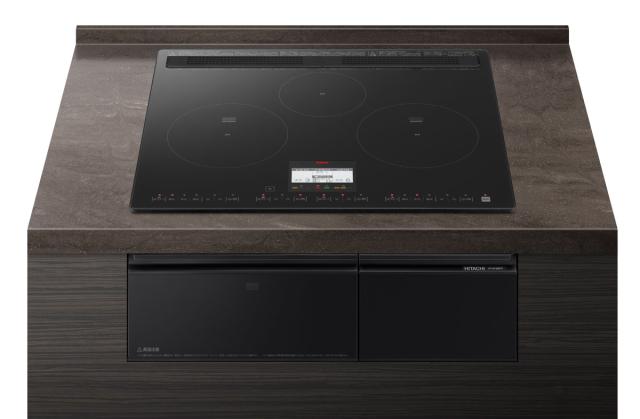 日立 ビルトインIHクッキングヒーター【幅60cm】【鉄・ステンレス対応】（プレミアムブラック） HT-N100KTFK返品種別A