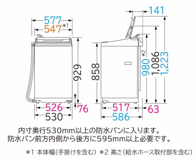 日立 BW-G70J-W 7.0kg 全自動洗濯機 ホワイトHITACHI ビートウォッシュ