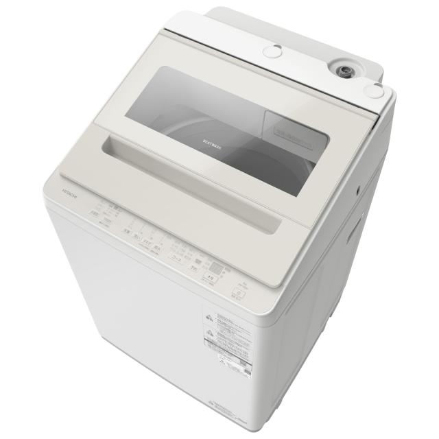 日立 BW-V80P-C 8.0kg 全自動洗濯機　サテンベージュHITACHI[BWV80PC] 返品種別A