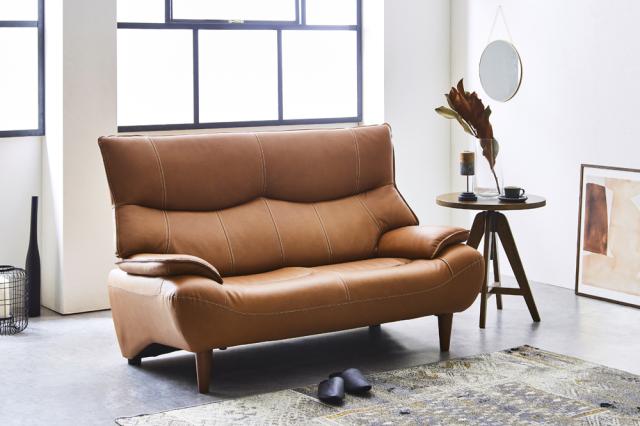 関家具 290597 2人掛けソファ (ライトブラウン)To Meet マリアン