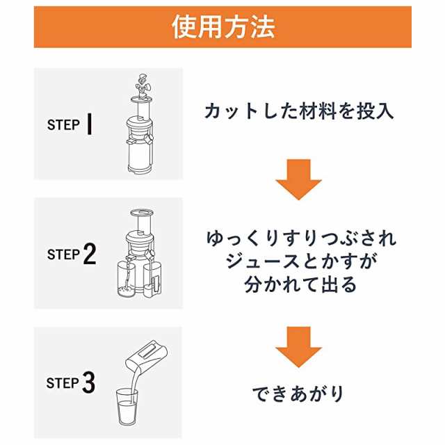 パナソニック MJ-L400-R 低速ジューサー メタリックレッドPanasonic