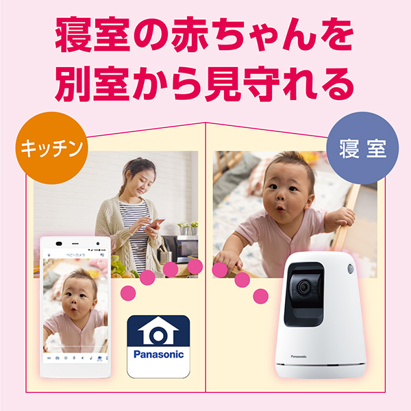 パナソニック KX-HBC200-W ベビーモニター（ホワイト）Panasonic[KXHBC200W] 返品種別A_4