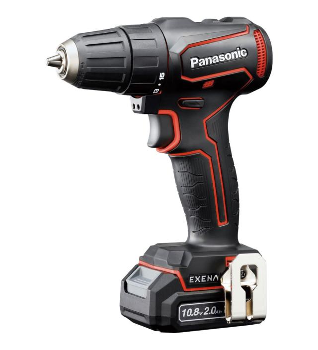 パナソニック EZ1D31F10D-R 充電ドリルドライバー(チャックタイプ) 10.8V 2Ah電池セット (赤)EXENA(エグゼナ)[EZ1D31F10DR] 返品種別B