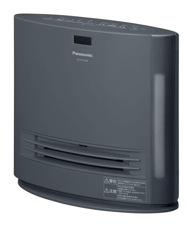 パナソニック ナノイーX搭載　加湿機能付きセラミックファンヒーター（グレー） 【暖房器具】Panasonic DS-FKX1206-H返品種別A