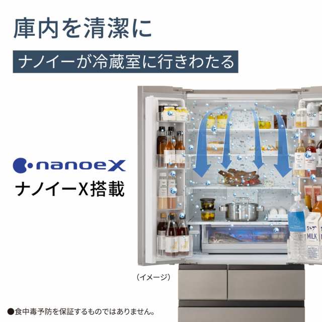 パナソニック NR-F53HV1-N 525L 6ドア冷蔵庫（ヘアラインシャンパン）Panasonic[NRF53HV1N] 返品種別Aの通販はau  PAY マーケット - Joshin web 家電・PC・ホビー専門店 | au PAY マーケット－通販サイト