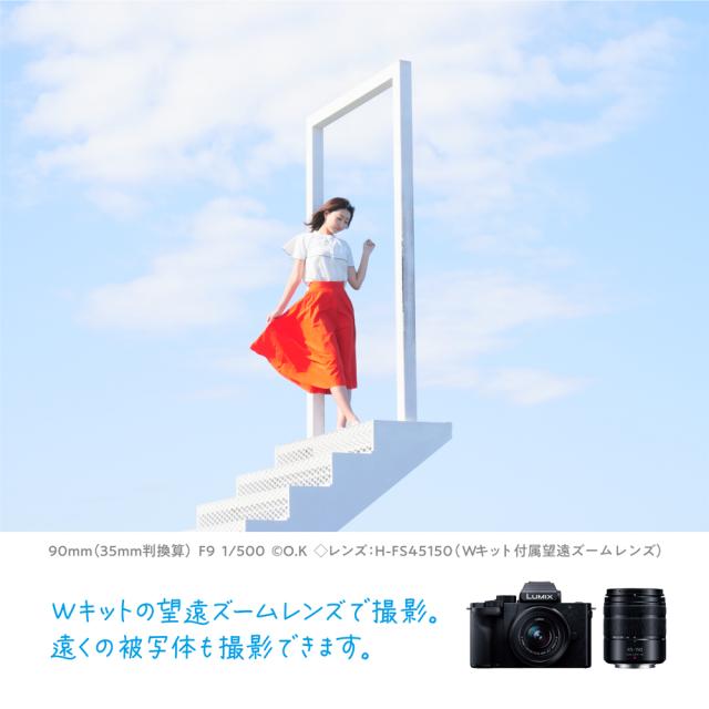 パナソニック DC-G100DW-K ミラーレス一眼カメラ「LUMIX G100D」ダブルズームレンズキットPanasonic Kキット[DCG100DWK] 返品種別A_8