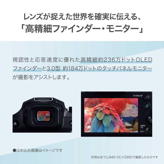 パナソニック デジタルカメラ 60倍ズーム「DC-FZ85D」 概要 デジタルカメラ DC-FZ85D | LUMIX（ルミックス） ミラー