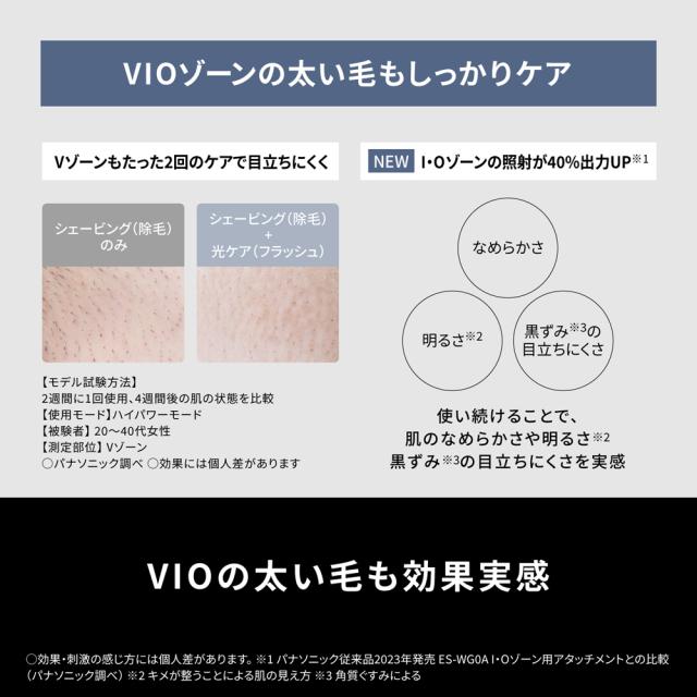パナソニック 光美容器（グレー） Panasonic 光エステ SMOOTHEPI POWER＆COOL（スムースエピ パワー＆クール） ES-WG0B-H返品種別A_5