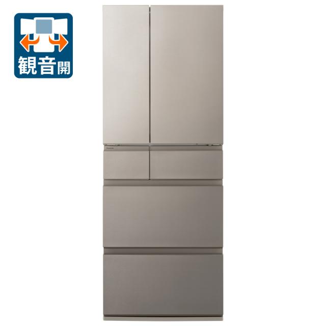 パナソニック NR-F45HY2-N 450L 6ドア冷蔵庫（ヘアラインシャンパン）Panasonic[NRF45HY2N] 返品種別A