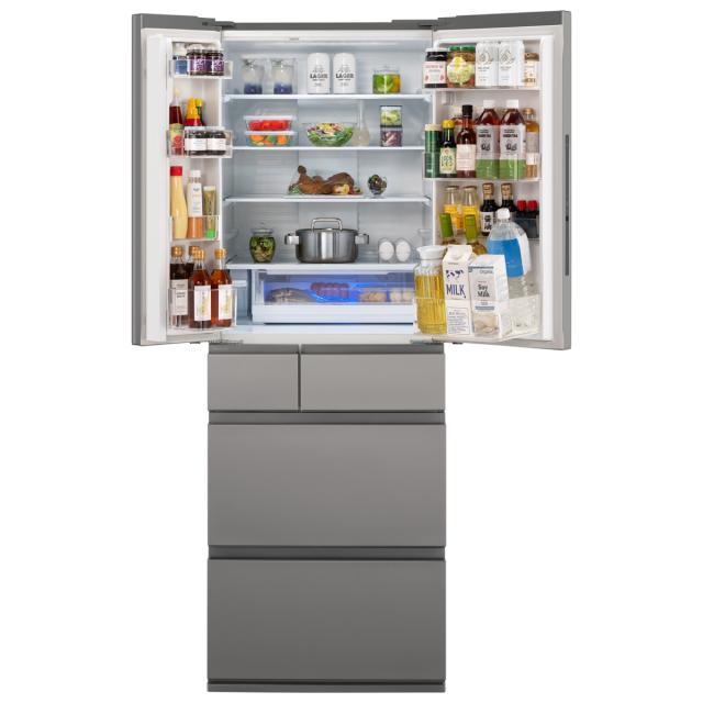 新品未使用Panasonic シルバー 4ドア冷蔵庫 パナソニック NR-F49EY2-S 490L 6ドア冷蔵庫（シルバー）Panasonic