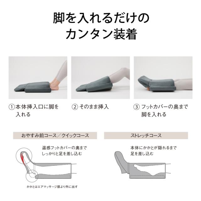 パナソニック EW-RA152-H エアーマッサージャー（グレー）Panasonic ねるまえホッとリフレ[EWRA152H] 返品種別A_4