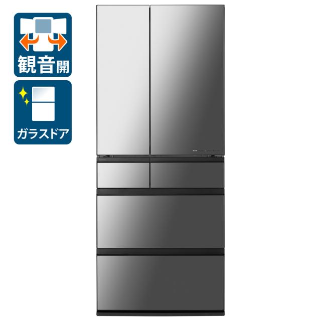 パナソニック NR-F65WX2-X 650L 6ドア冷蔵庫（オニキスミラー）Panasonic[NRF65WX2X] 返品種別A