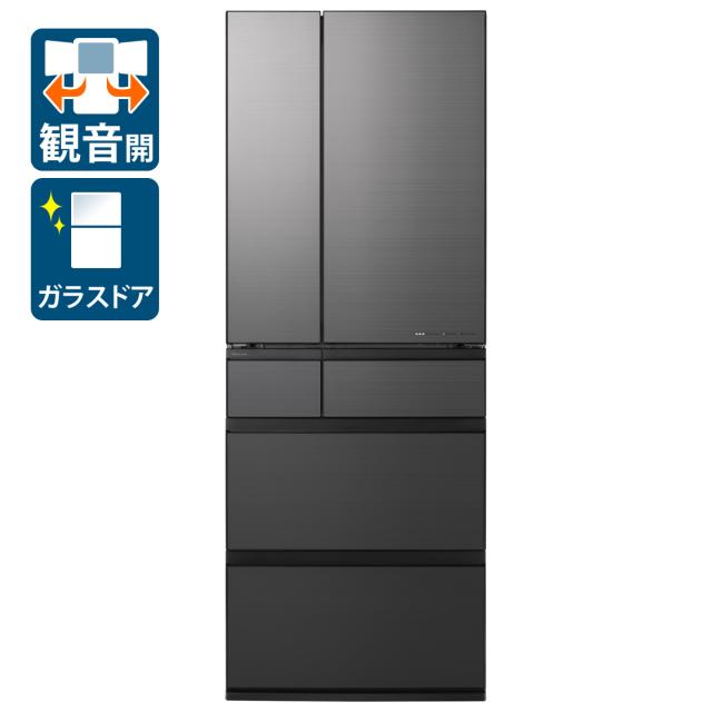 パナソニック NR-F60WX2-H 601L 6ドア冷蔵庫（ミスティスチールグレー）Panasonic[NRF60WX2H] 返品種別A