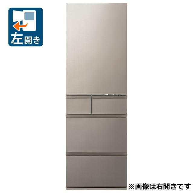 パナソニック NR-E46HV2L-N 457L 5ドア冷蔵庫(ヘアラインシャンパン)【左開き】Panasonic[NRE46HV2LN] 返品種別A