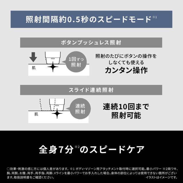 パナソニック ES-WP9B-H 光美容器（グレー）Panasonic 光エステ SMOOTHEPI SKINCLEAR（スムースエピ スキンクリア）[ESWP9BH] 返品種別A_6