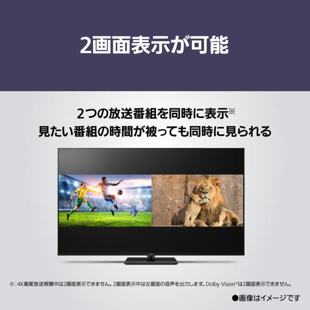 パナソニック 43V型 液晶テレビ［地上・BS・110度CSデジタル4Kチューナー内蔵］ TV-43W90B返品種別A_14