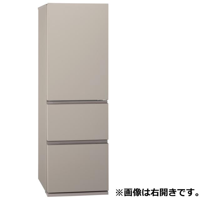 パナソニック NR-C37ES2L-C 365L 3ドア冷蔵庫（マットベージュ）【左