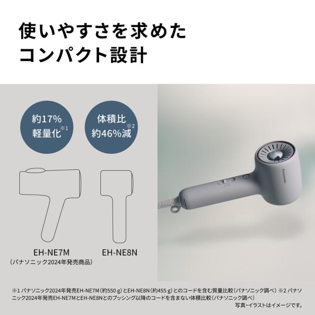 パナソニック ヘアドライヤー（モダングレー） Panasonic ionity