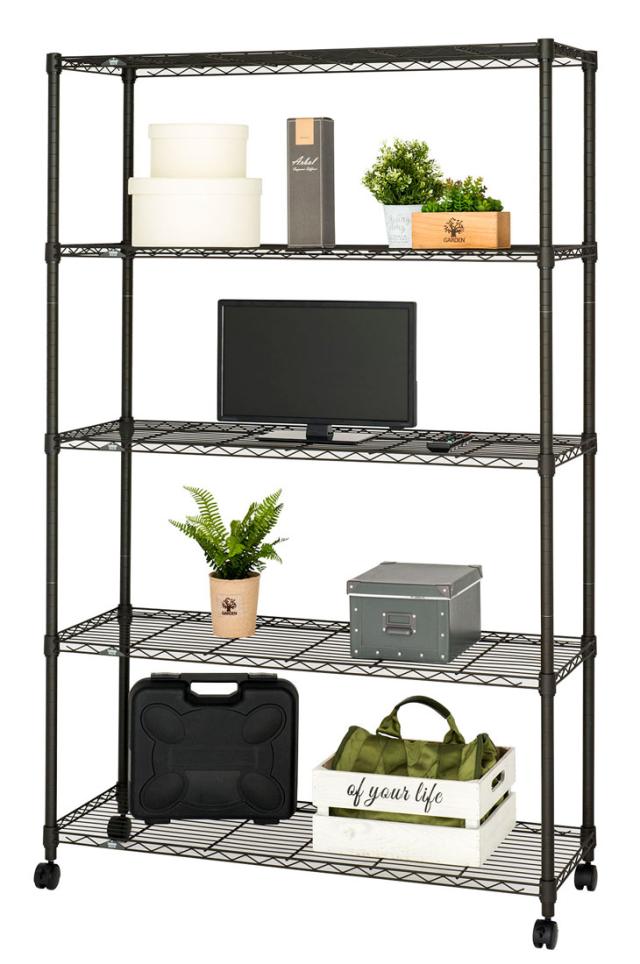 ルミナス ルミナスノワール 5段ラック 幅111×奥行41×高さ178.5cm