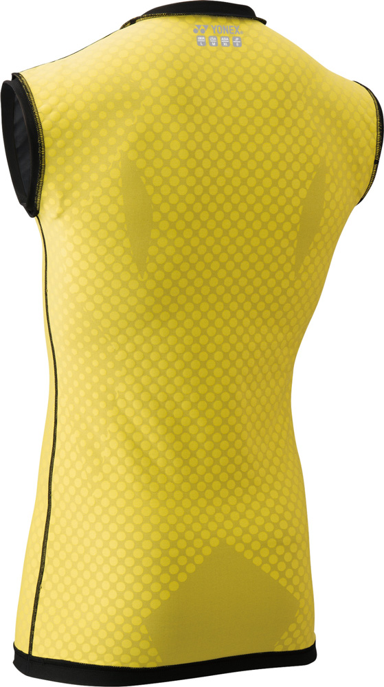 YONEX ノースリーブシャツ JP M ブラック/イエロー YONEX ノースリーブ