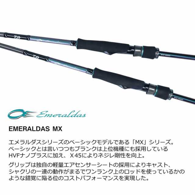 ダイワ 21 エメラルダス MX 83M・N 8.3ft 2ピース スピニング DAIWA 21 ...