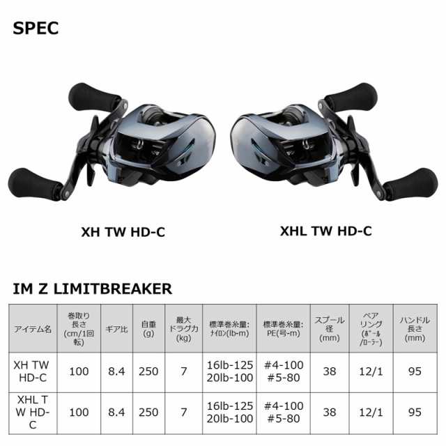 ダイワ 23IM Z LIMITBREAKER XH TW HD-C 23 IM Z リミットブレーカー