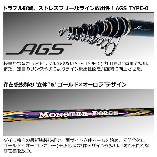 ダイワ 22 モンスターフォース AGS オナガ53 22 モンスターフォース AGS 尾長53DAIWA[05301128ダイワ] 返品種別A_2
