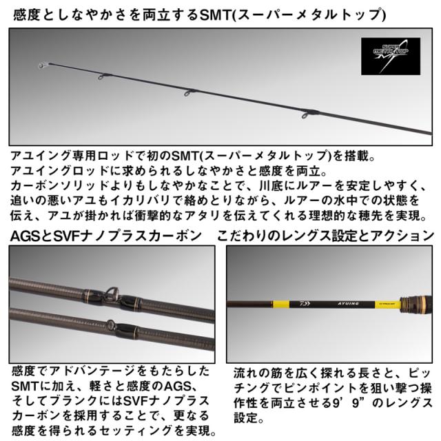ダイワ 25アユイングEX 99MLS-SMT 25 アユイング EX 99MLS-SMT スピニングモデルDAIWA 25AYUING EX[05809980ダイワ] 返品種別A
