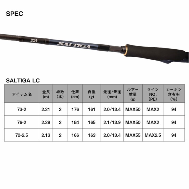 ダイワ 23ソルティガLC 76-2 23 ソルティガ LC 76-2DAIWA オフショアキャスティングロッド[05804231ダイワ] 返品種別A