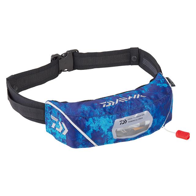 ダイワ DF-2222(ボトムオーシャン) DF-2222 インフレータブルライフジャケット ウエストタイプ自動・手動膨脹式 フリー(ボトムオーシャン)DAIWA 膨脹式ライフジャケット 国土交通省型式承認品（小型船舶用救命胴衣TYPE-A）[08370682ダイワ] 返品種別A