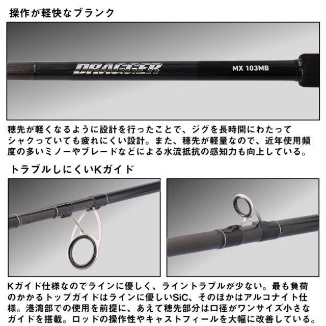 ダイワ 25ドラッガーMX 103M 25 ドラッガー MX 103M スピニングモデル