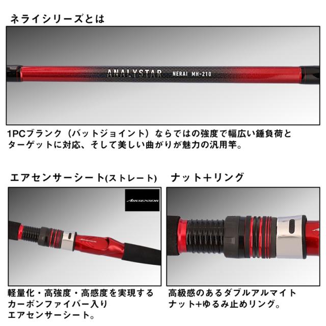 ダイワ 24アナリスターネライMH-240 24 アナリスターネライ MH-240DAIWA 汎用船竿[05501110ダイワ] 返品種別A