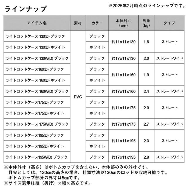 ダイワ ライトロッドケース(D)195ブラック ライトロッドケース(D) 195