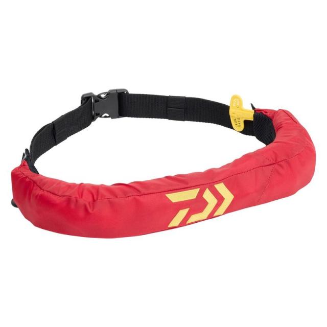 ダイワ DF-2724JM(レッド) DF-2724JM インフレータブルアラートライフジャケット(ウエストタイプ自動・手動膨脹式) フリーサイズ レッドDAIWA 国土交通省型式承認品（小型船舶用救命胴衣TYPE-A） 膨張式ライフジャケット[08370822ダイワ] 返品種別A