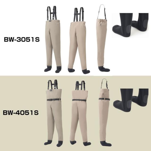 ダイワ BW-3051S ブレスウェーダー ソックス先丸 Mサイズ25.0〜25.5cm(グレージュ) BW-3051S Mサイズ返品種別A