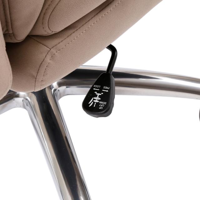 関家具 359141 デスクチェア グラント(キャメル) ハイタイプ シルキーファイバー[359141] 返品種別A_3