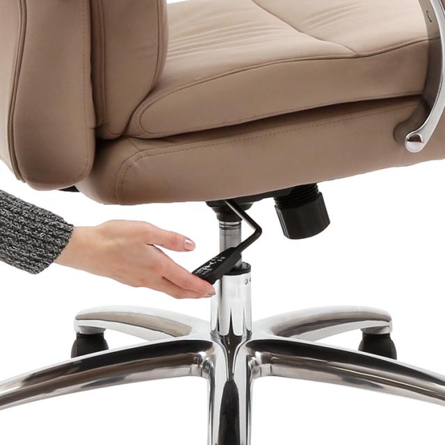 関家具 359141 デスクチェア グラント(キャメル) ハイタイプ シルキーファイバー[359141] 返品種別A_4